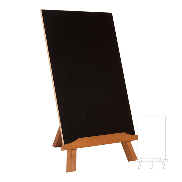 Double Side Frame w/ Black Wood Support